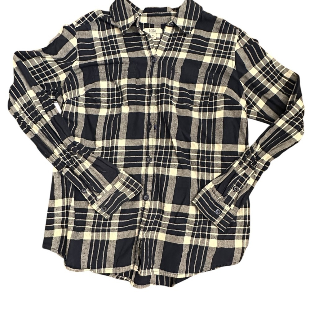 Croft & Barrow Classic Fit Flannel Shirt- EUC